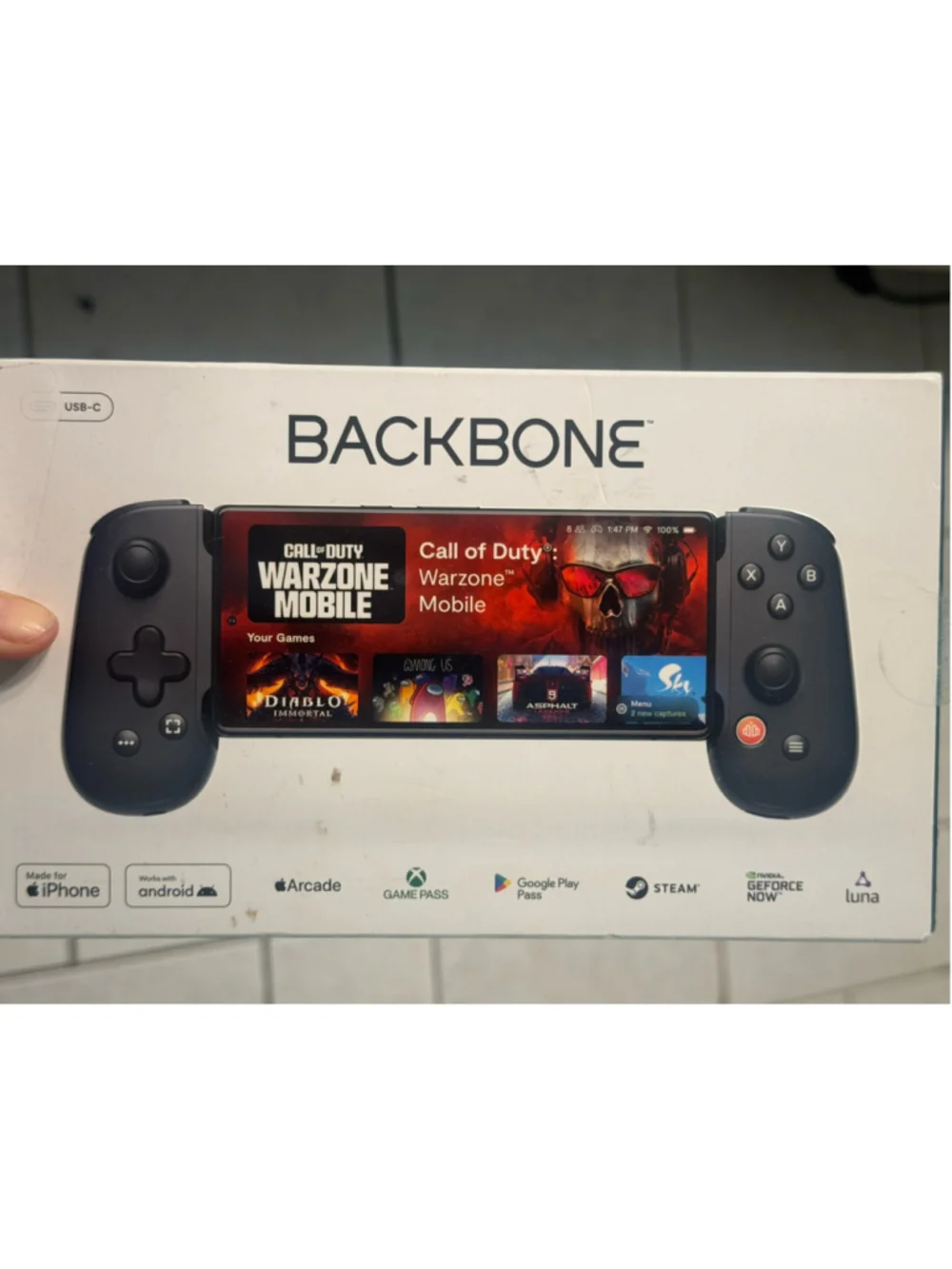 Backbone USB-C Mobile Gaming Controller - One Size - Black